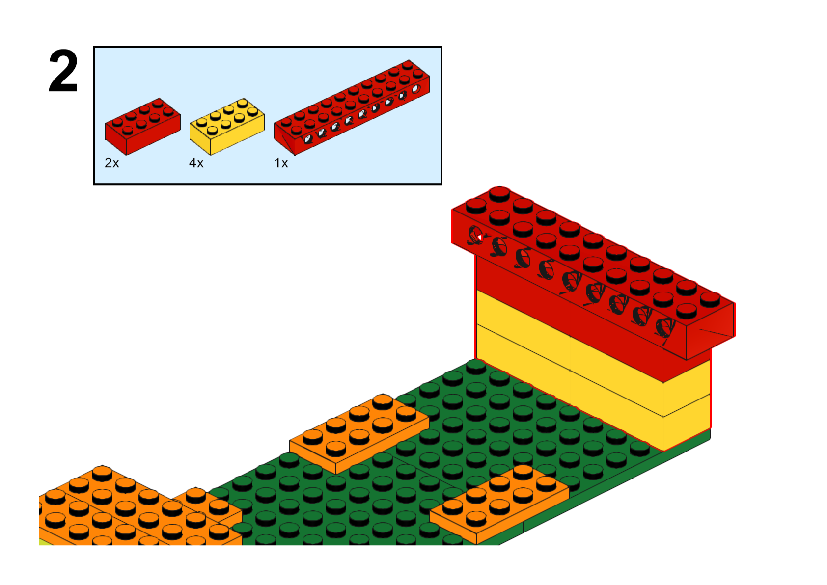 摇摇车拼搭步骤2